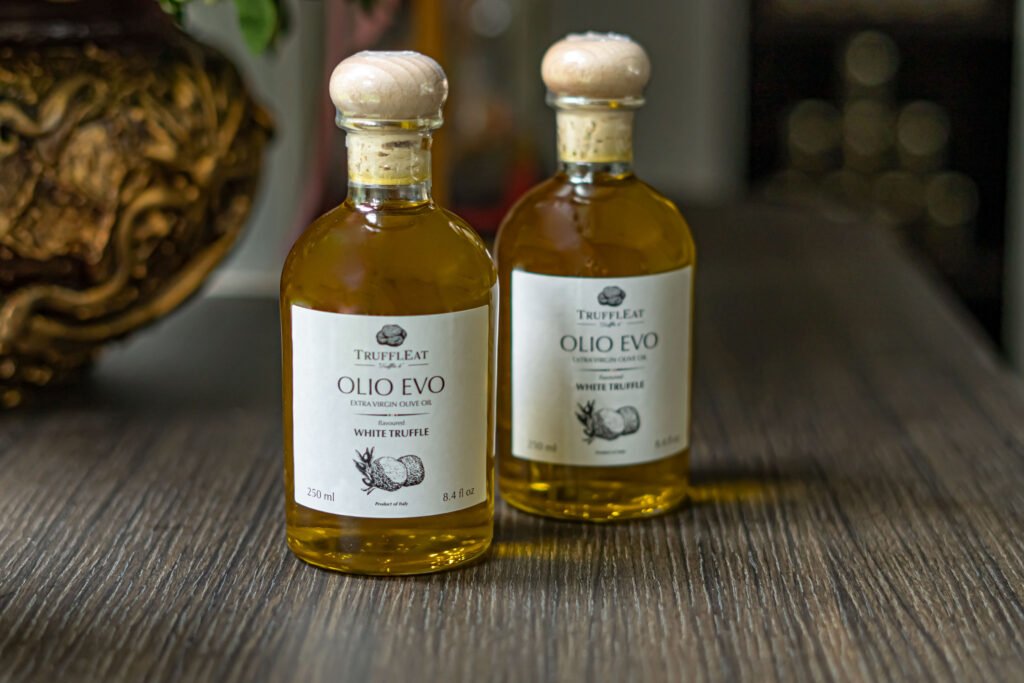 Olio extravergine di oliva aromatizzato al tartufo bianco