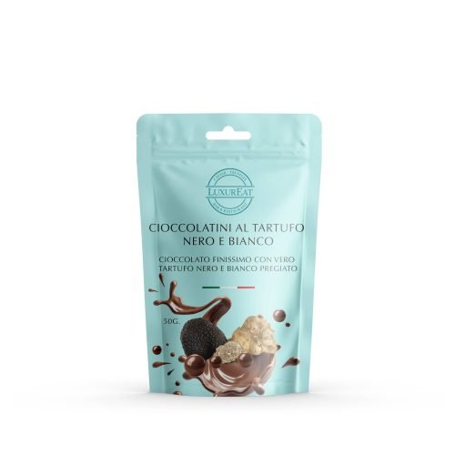 cioccolatina al tartufo nero e bianco