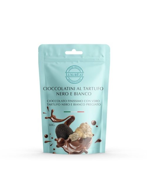 cioccolatina al tartufo nero e bianco